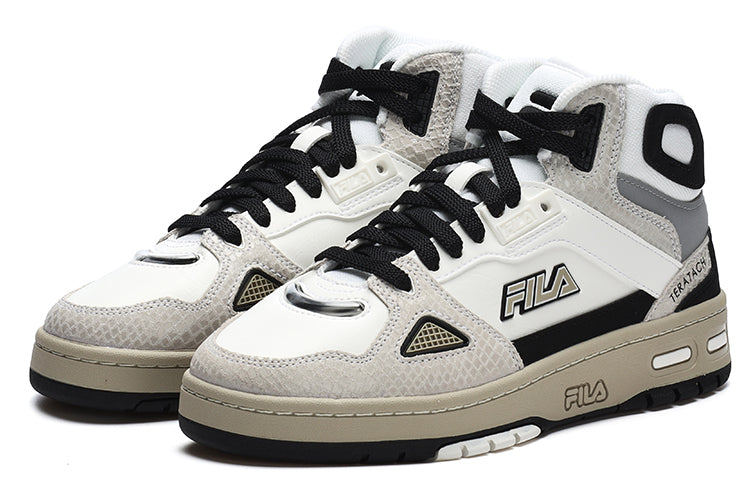 (WMNS) FILA FUSION Teratach Skate Shoes 'White Grey Black' T12W243211FBB