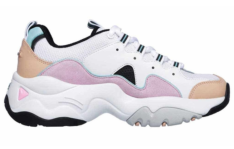 (WMNS) Skechers D'Lites 3.0 'White Pink' 12955-WPKB