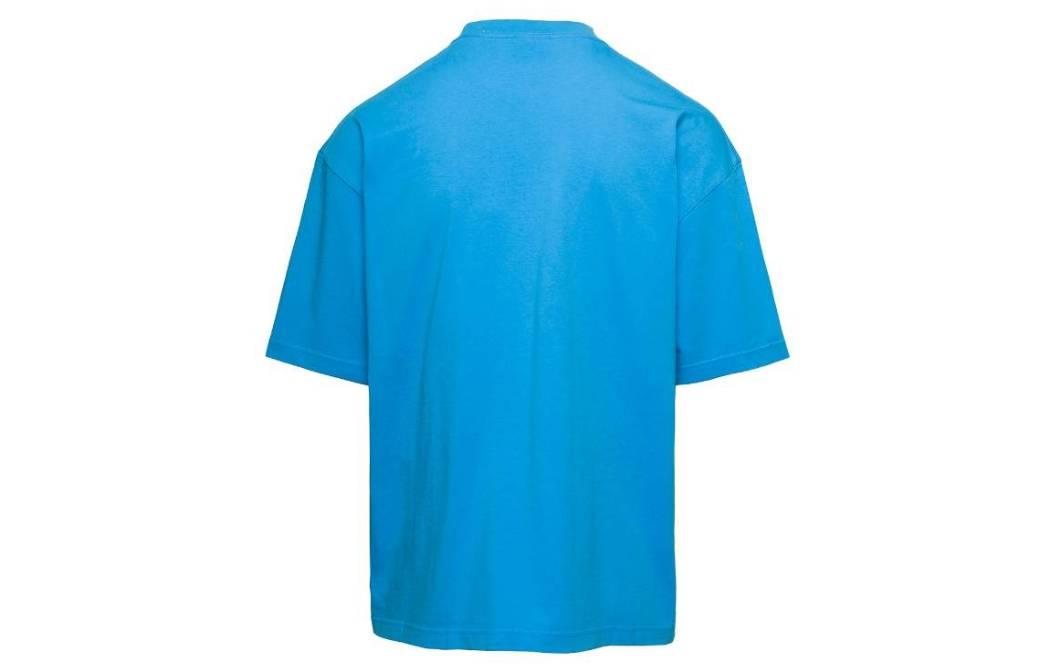 Balenciaga BB Paris Icon T-Shirt Medium Fit 'Blue Sky' 612966TMVG74090