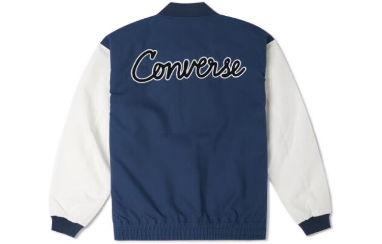 Converse Chain Stitch Woven Jacket 'Blue White' 10025514-A02