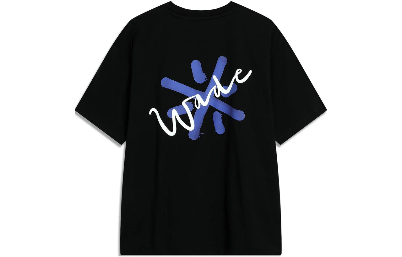 Li-Ning Salventius x Way Of Wade Graphic T-shirt 'Black' AHST335-1