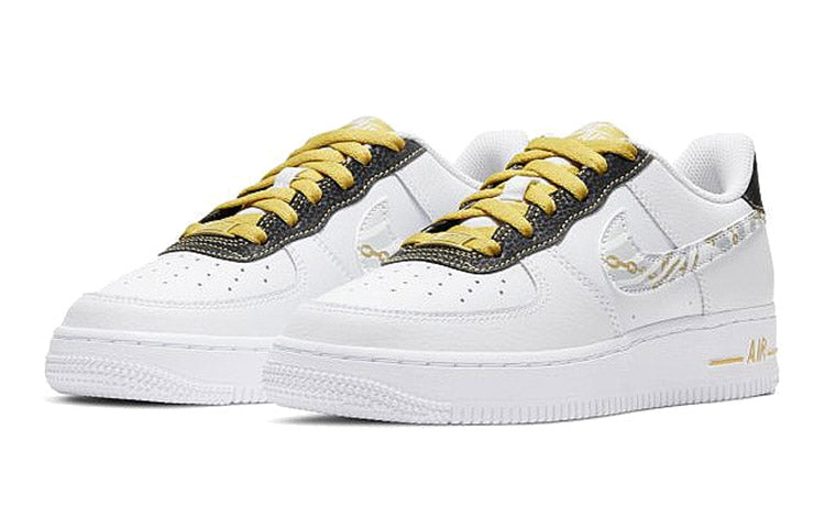 (GS) Nike Air Force 1 '07 LV8 'Gold Links Zebra Print' DH5480-100