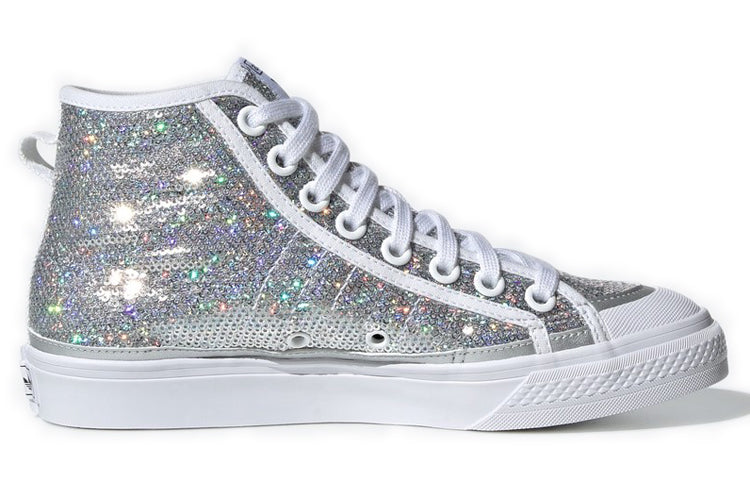 (WMNS) adidas Nizza Hi 'Silver White' FW9944