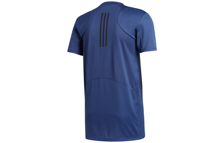 adidas Trg Tee H.Rdy Sports Gym Training Round Neck Short Sleeve Blue GL7299