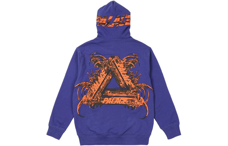 PALACE Tri-me Hood Purple Yellow Triangle Print Purple P20CS162