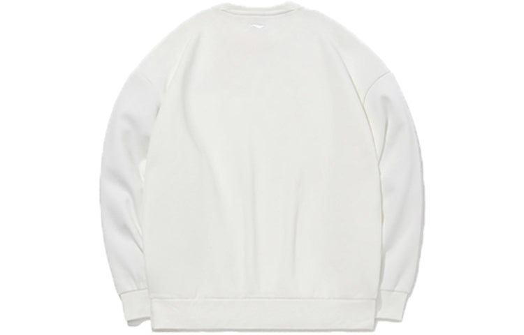 Li-Ning Round Neck Casual Sports Long Sleeves Pullover 'White' AWDQB71-1