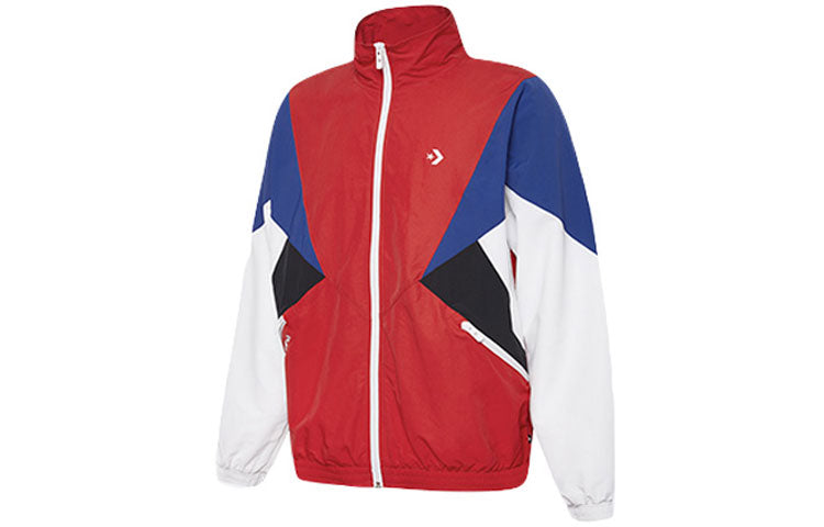 Men's Converse Classic Colorblock Jacket Red 10018363-A01