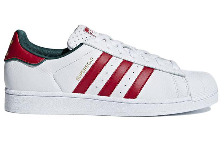 adidas Originals Superstar Shoes 'White University Red Green' D96974