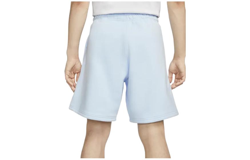 Nike Solo Swoosh Fleece Shorts Logo 'Light Blue' DV3055-441