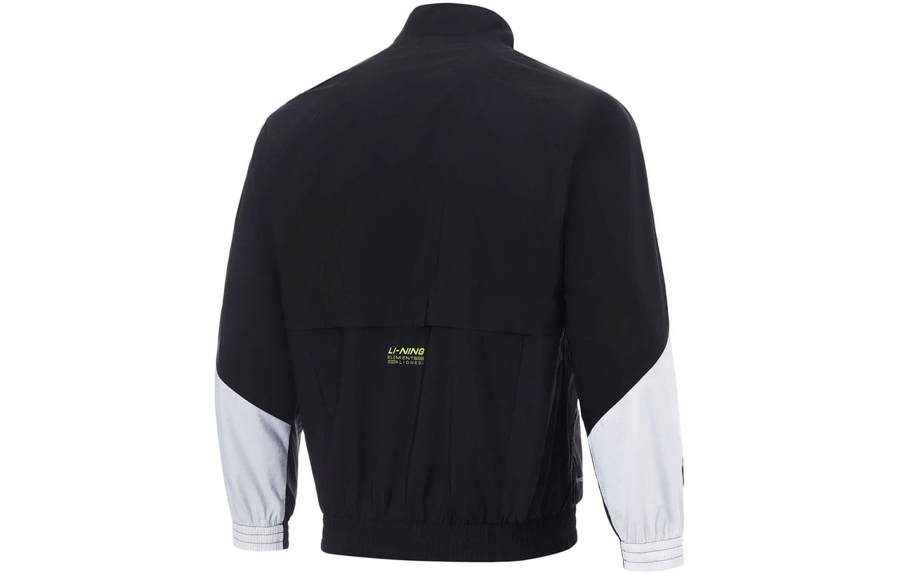 Li-Ning Logo Color Block Training Waterproof Jacket 'Black White' AFDT385-6