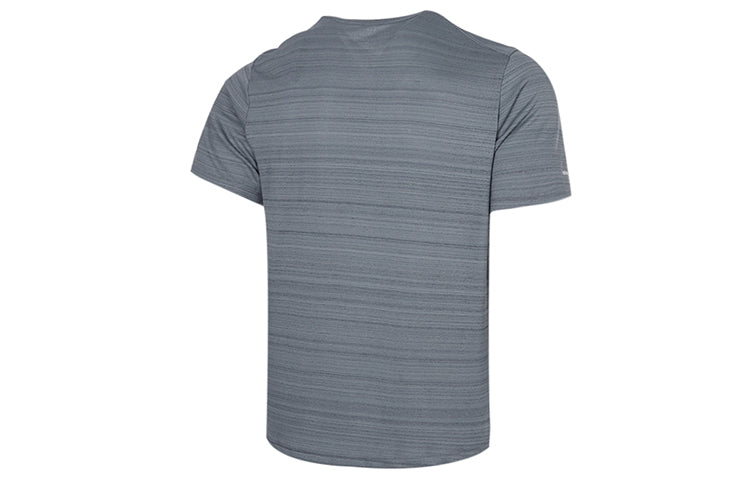 Men's Nike Dri-fit Miler Running Training Sports Short Sleeve Smoke Grey T-Shirt 'Gray Silver' CU5993-084