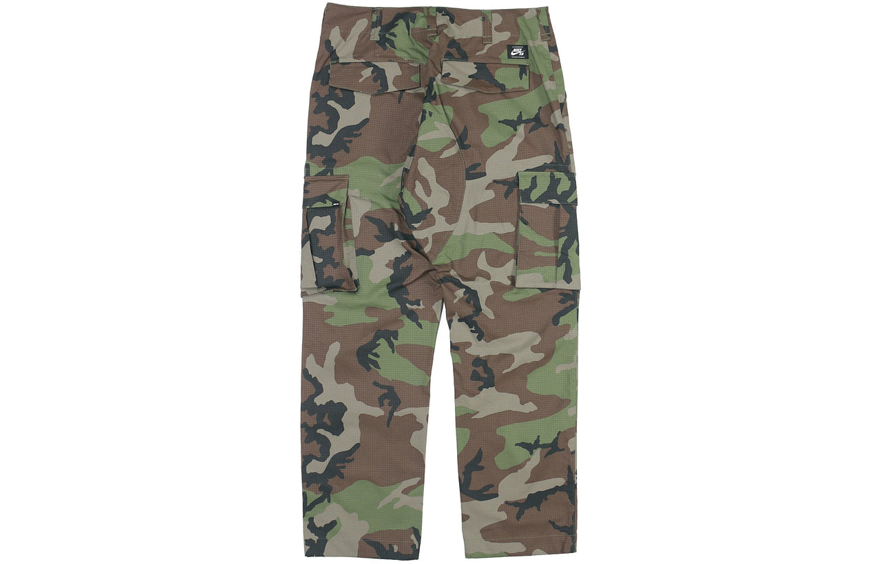 Nike SB Skateboard Flex FTM Camo Skate Pants Medium olive AT3493-222