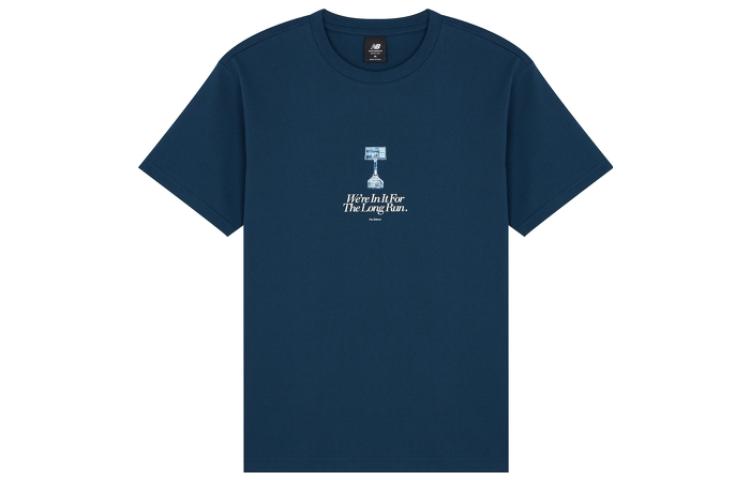 New Balance x ANB Brand Tee 'Blue White' AMT22377-BGV