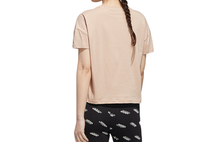 (WMNS) adidas Training Sports Short Sleeve Pink Red GG3417