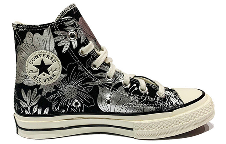 (WMNS) Converse Chuck 70 High 'Vintage Floral - Black Silver' 569236C