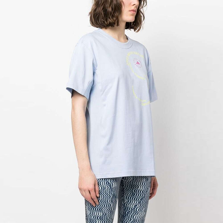 adidas by Stella McCartney Sportswear T-Shirt 'Beige Blue' IA7712