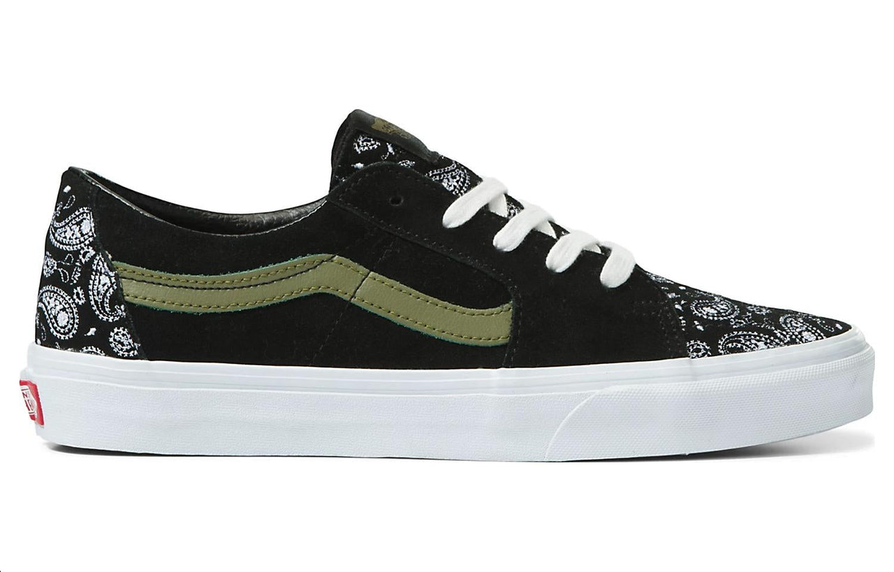 Vans Sk8-Low 'Paisley Suede Black Green' VN0A5KXDBLK