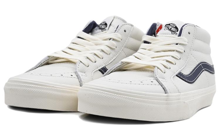 Vans Sk8-Mid Mid-Top Casual Skate Shoes Unisex White Blue VN0A3MV8FS8
