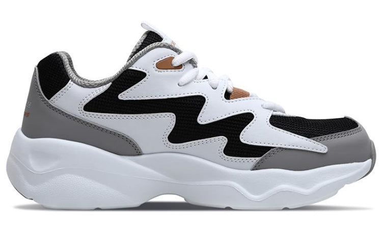 (WMNS) Skechers D'lites Airy 'Black White Grey' 88888105-BKGD