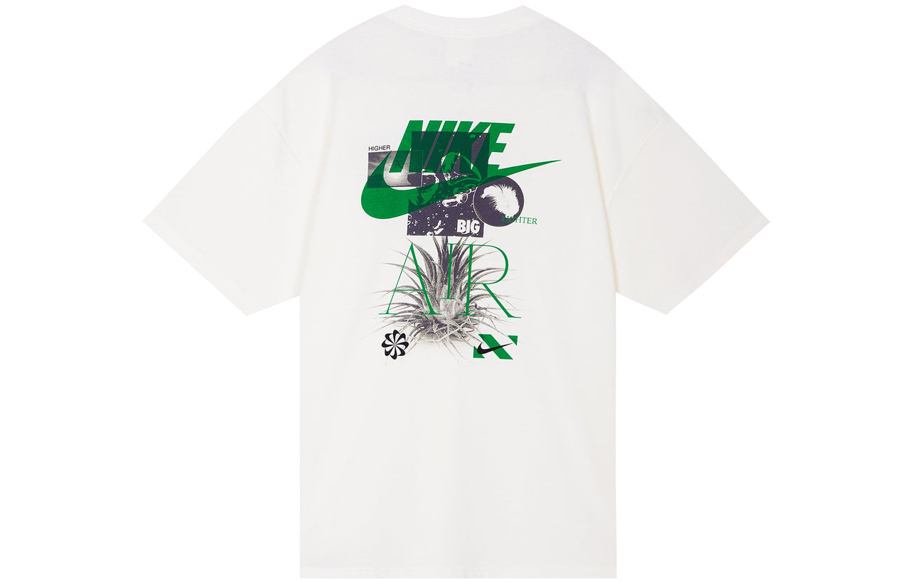 Nike NSW Short Sleeves Tee 'Cream Beige Green' DB6094-901