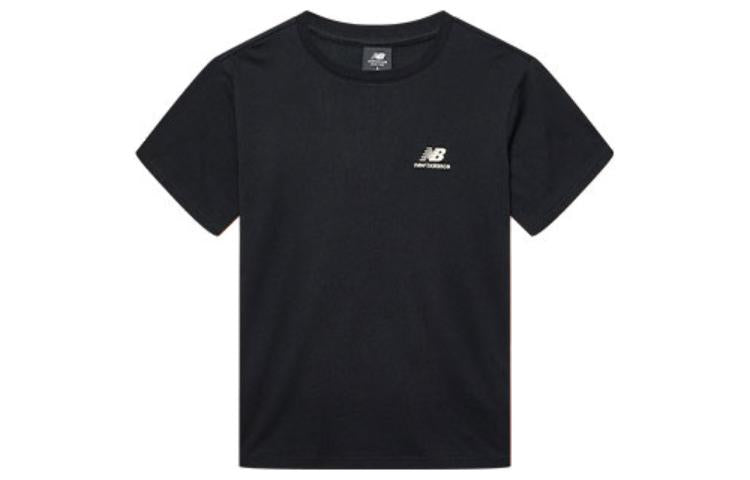 New Balance Logo Graphic T-Shirt 'Black White' AMT22367-BK