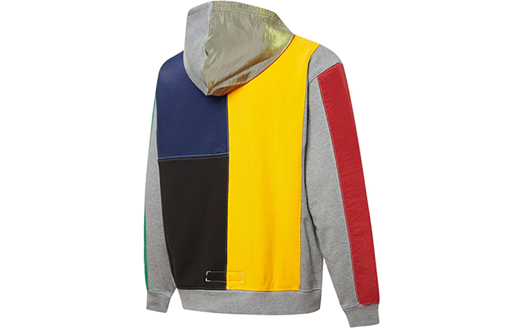 PUMA Signature Hoodie Sweatshirt 'Grey Yellow Green Red' 532086-01