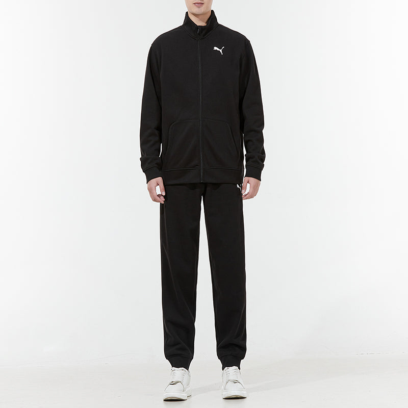 PUMA Casual Sports Stand Collar Jacket Suit Black 521682-01
