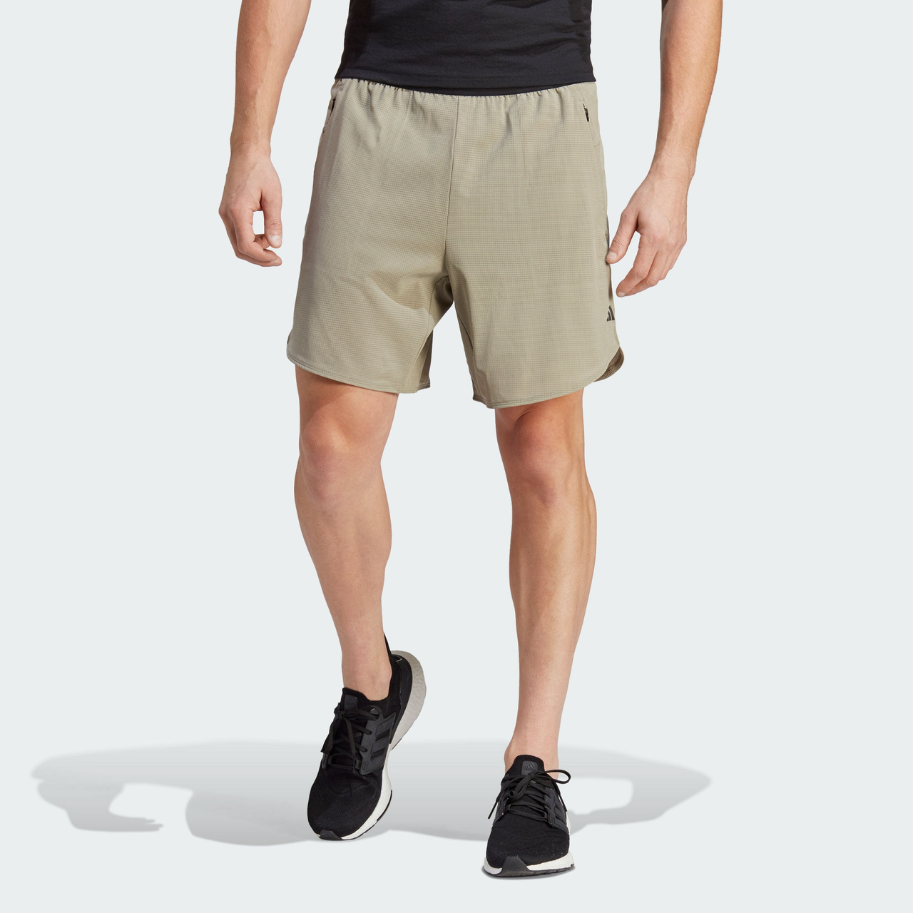 adidas Designed for Training HIIT Training Shorts 'Silver Pebble' IB9081