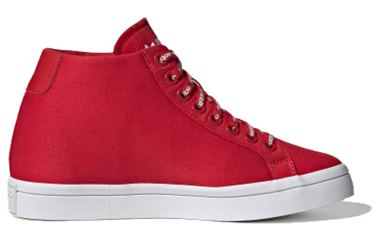 (WMNS) adidas originals Courtvantage Heel Logo 'Red White' FU6821