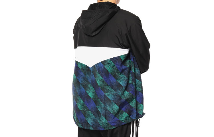 adidas originals hooded Zipper Casual Sports Jacket Multicolor DU8380