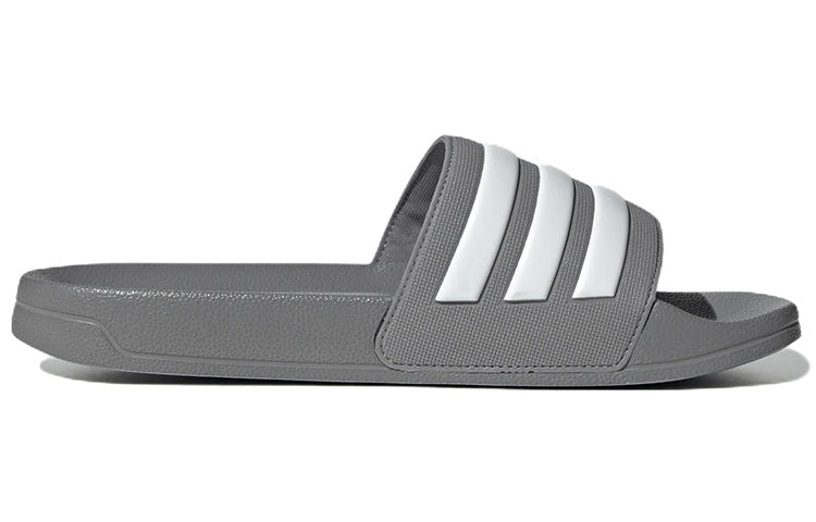 adidas Adilette Shower Slides Cozy Wear-Resistant Unisex Grey Slippers 'Grey White' GY1891