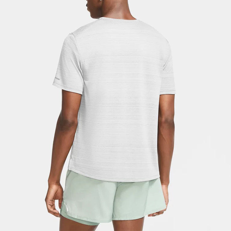 Nike DRI-FIT MILER Running Short Sleeve White CU5993-100