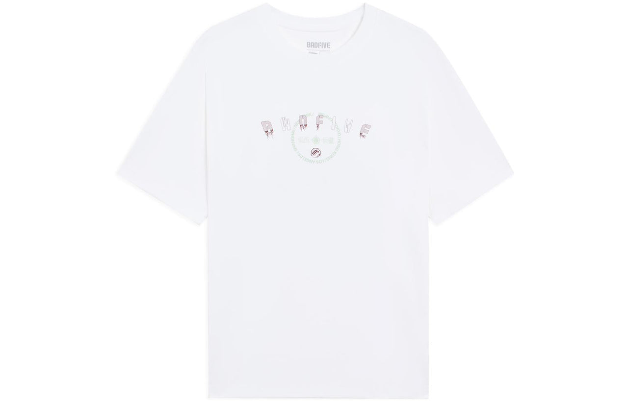 Li-Ning BadFive Graphic Loose Fit T-shirt 'White' AHSS733-1