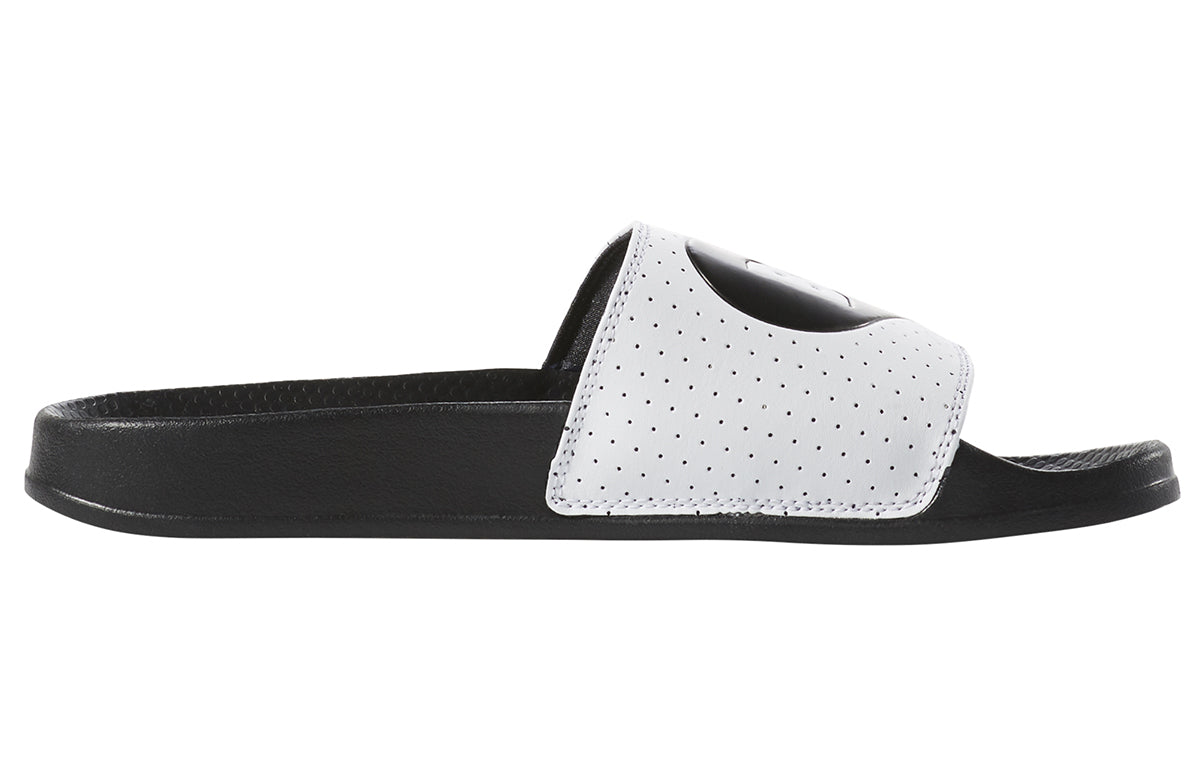 Reebok Classic Slide Soft Sole Cozy Flat Heel Sports Slippers Black White EF8149