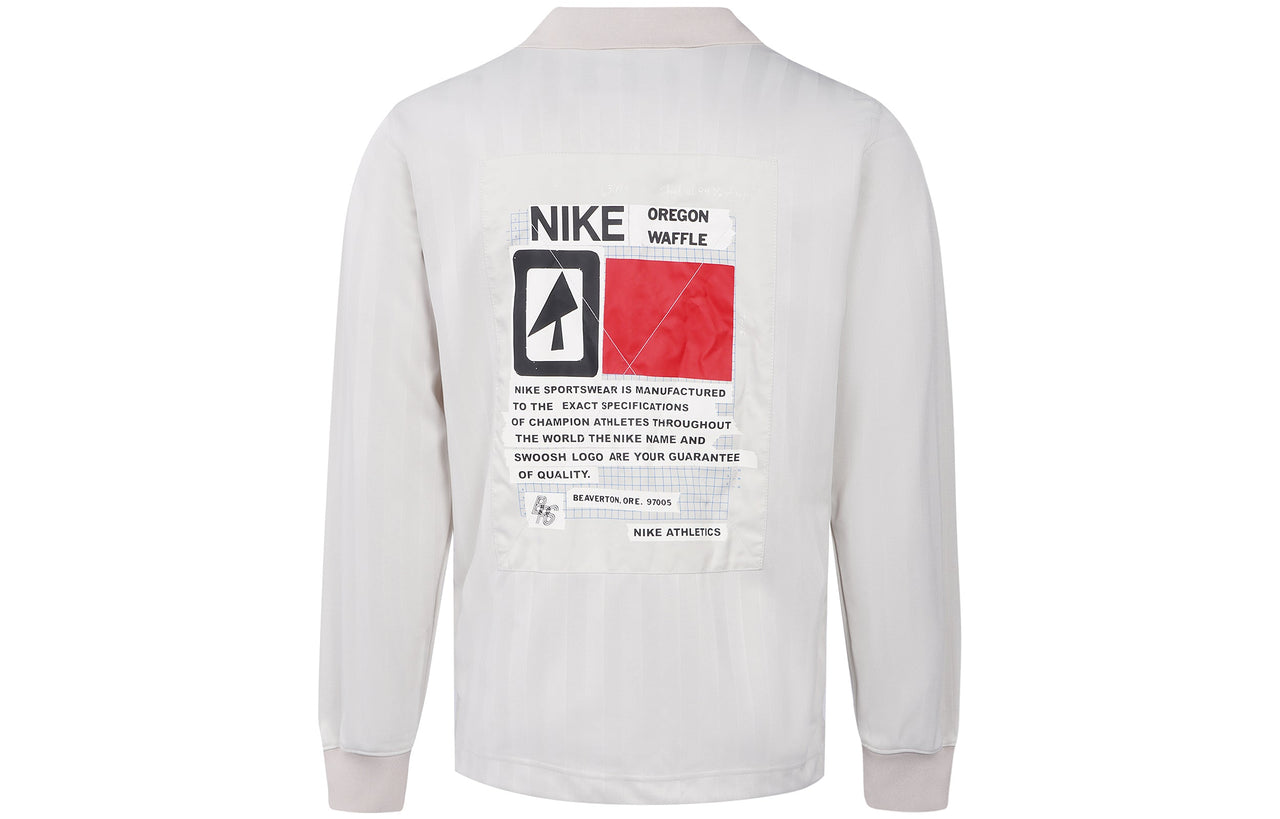 Nike Long Sleeves Collar Tee 'Cream Beige Oregon' CK1929-072