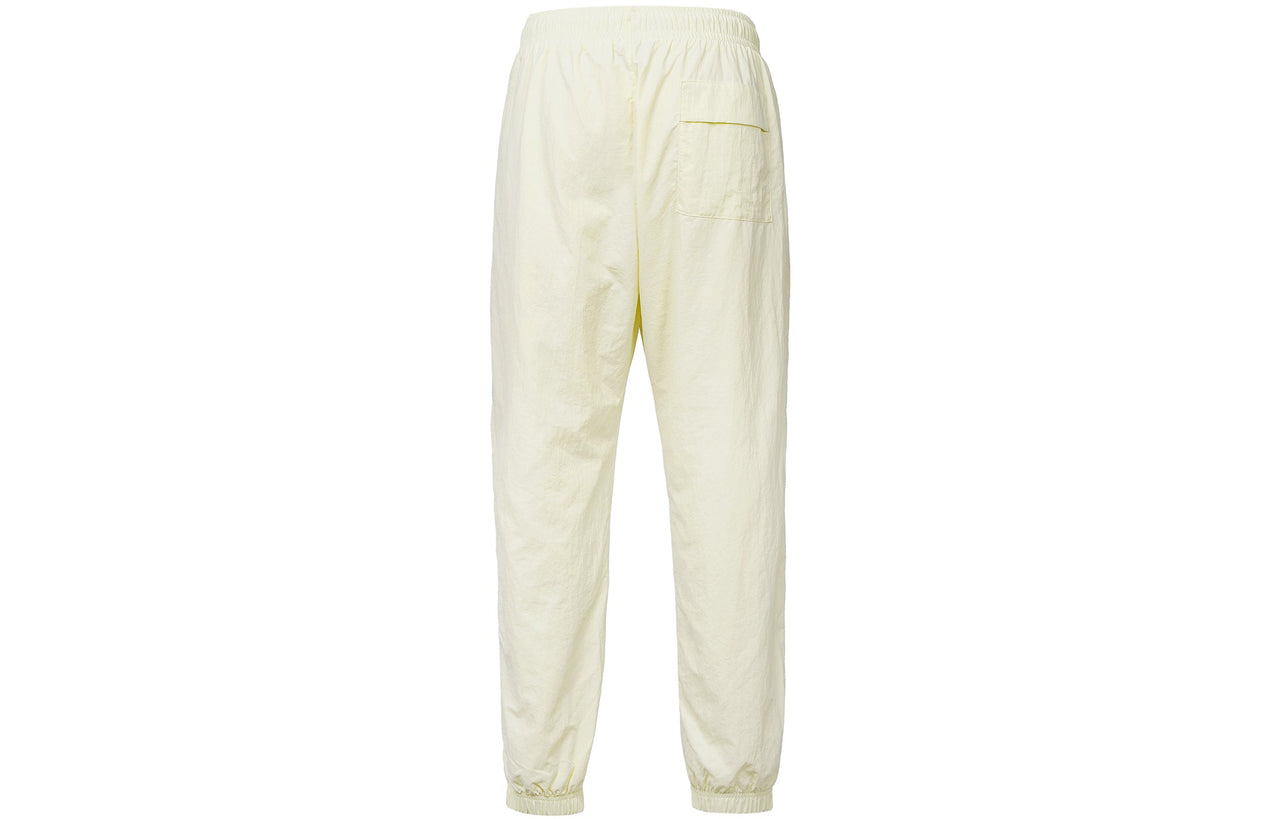 Men's Nike Logo Pattern Loose Bundle Feet Sports Pants/Trousers/Joggers Beige CW7716-113