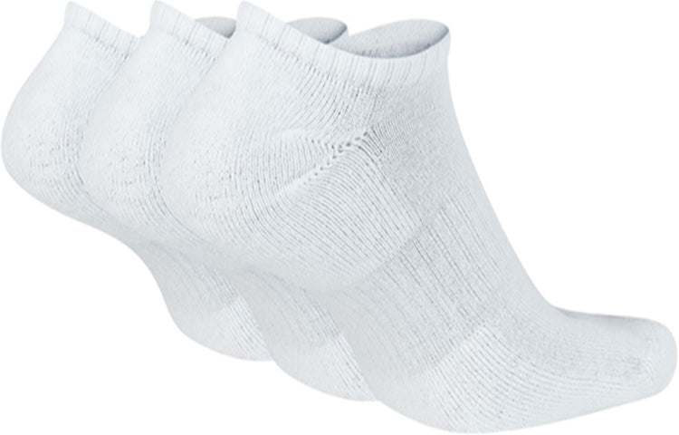 Nike Solid Color Logo Casual Sports Socks Couple Style 3 Pairs White SX7673-100
