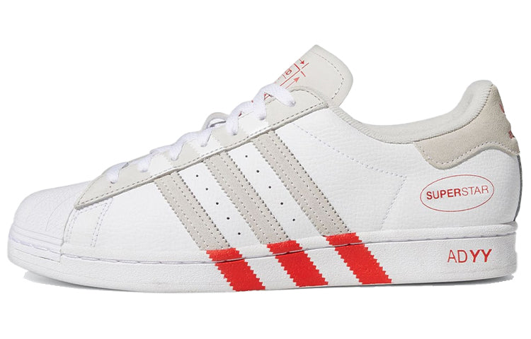 adidas Superstar 'Extended 3-Stripes White Red' GY0995