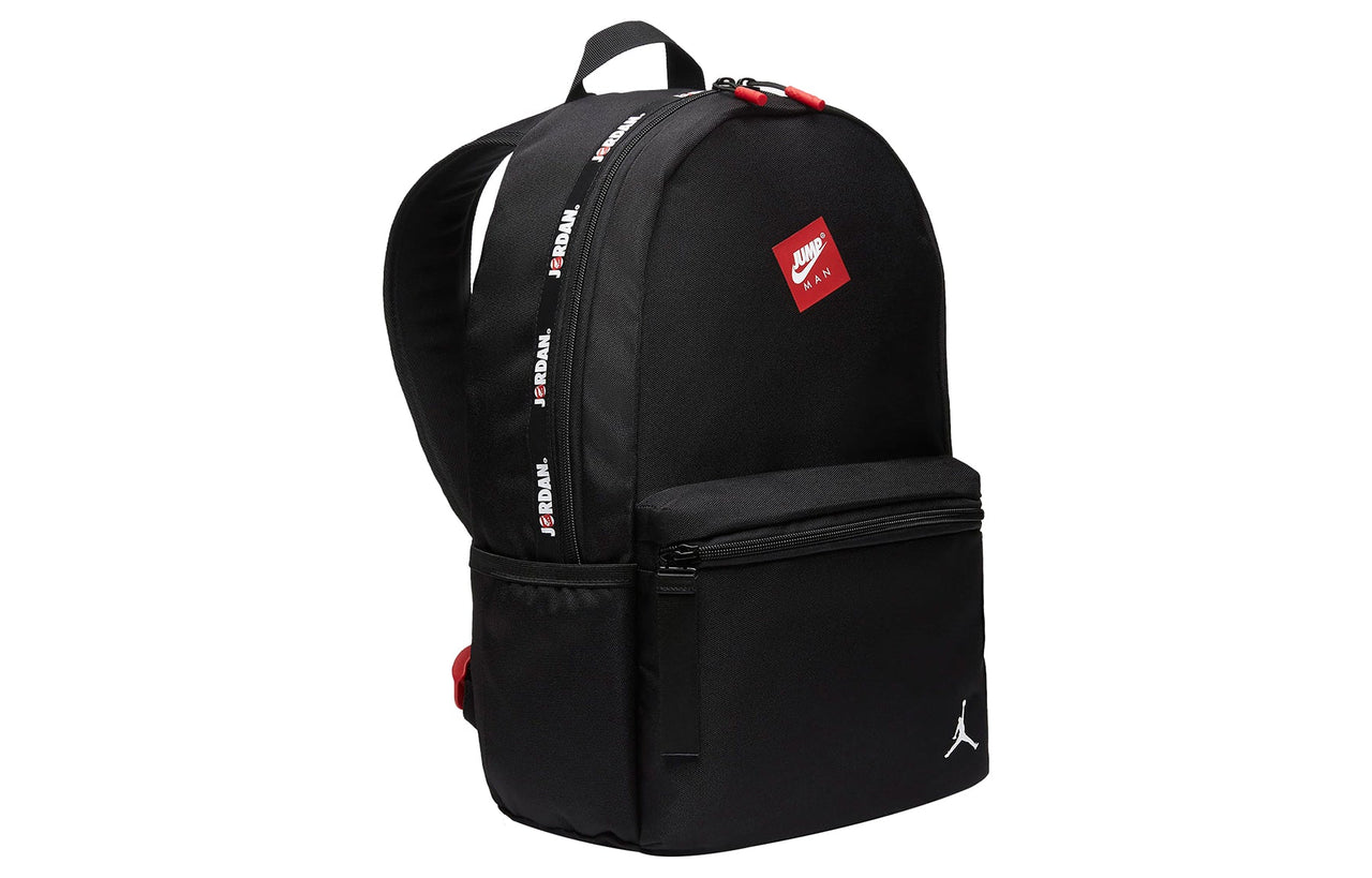 Air Jordan Decorative Zipper School Backpack Unisex Black DJ5684-010