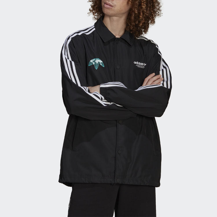 adidas originals Sports Long Sleeves Jacket Black HF4895