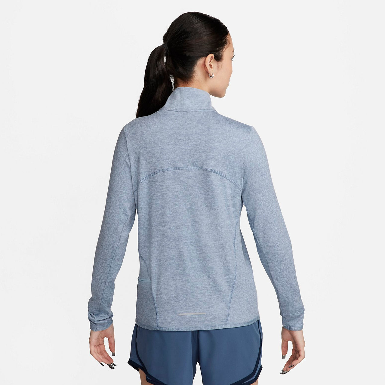 (WMNS) Nike Dri-FIT Swift Element UV 1/4-Zip Running Top 'Light Armory Blue' FB4317-440
