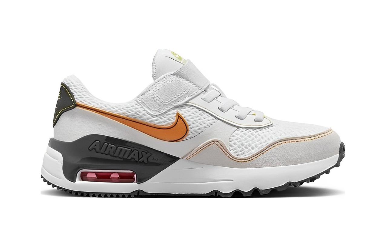 (PS) Nike Air Max SYSTM Shoes 'White Vivid Orange' DQ0285-109