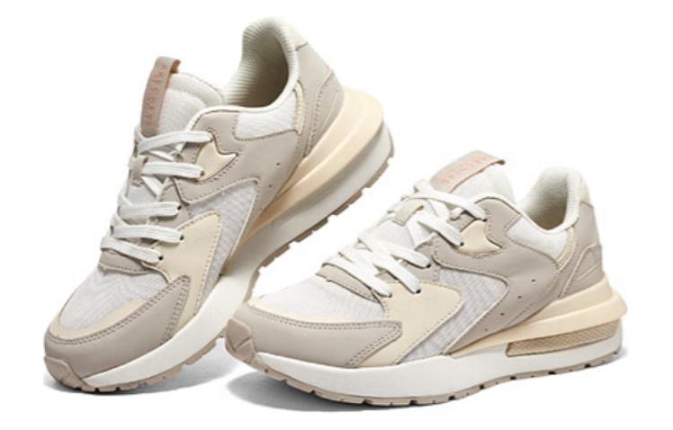 (WMNS) Skechers Shoes 'Beige White' 155442-NAT