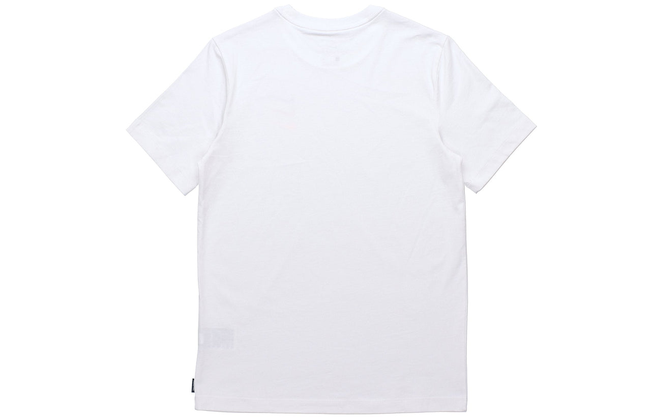 Nike Contrasting Colors Logo Sports Round Neck Short Sleeve White DJ4392-100