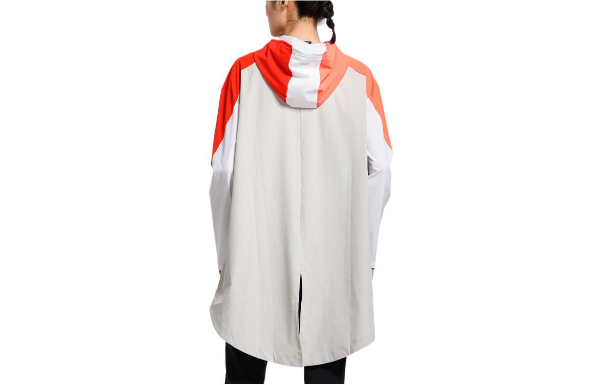 (WMNS) Under Armour Woven Graphic Anorak Jacket 'White Black Orange' 1317852-100