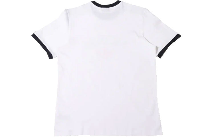 Men's adidas originals x NOAH Crossover Short Sleeve Tee Logo Printing Pullover Round Neck White T-Shirt HC4306