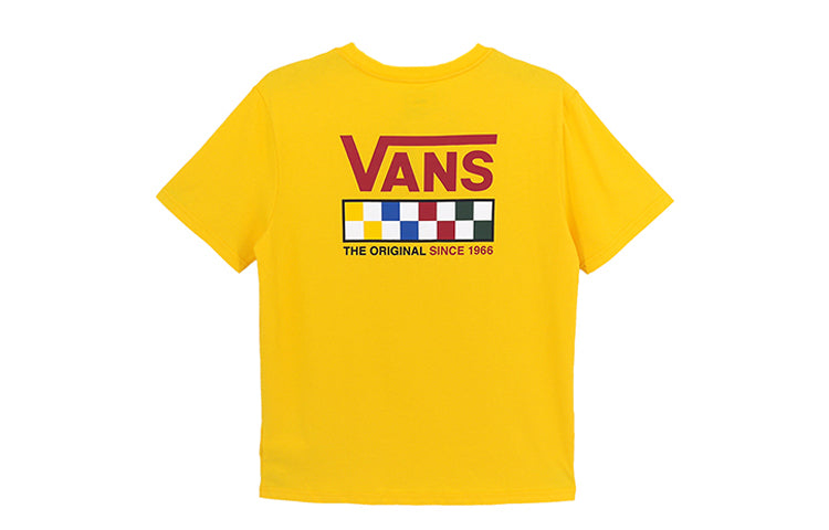 Men's Vans Alphabet Casual Short Sleeve Yellow VN0A4URQ85W