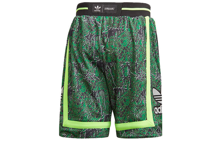 adidas originals x SANKUANZ Crossover Double Sided Sports Shorts Black FS8921