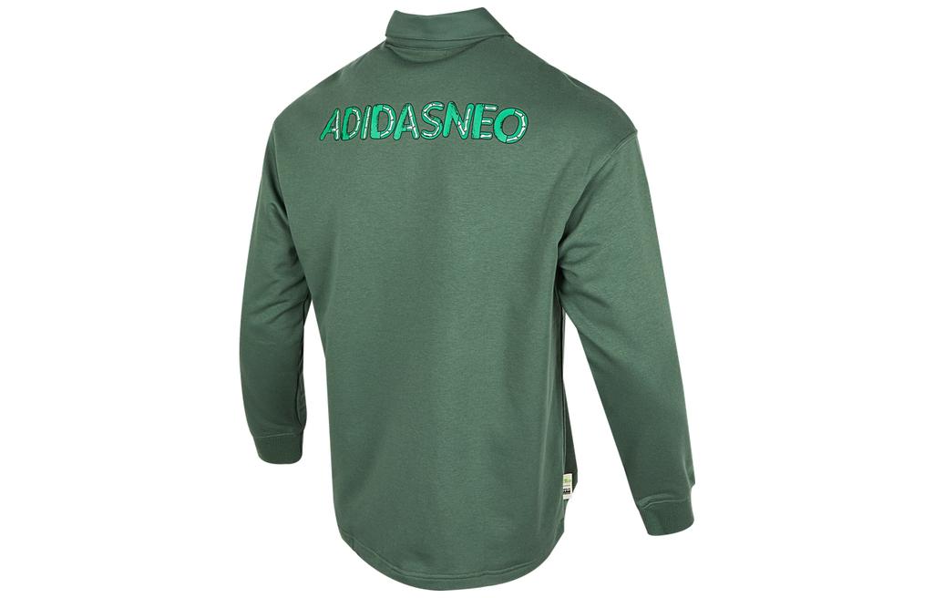 adidas Neo U JF SS Long Sleeves Polo Shirts 'Grean' HM9951