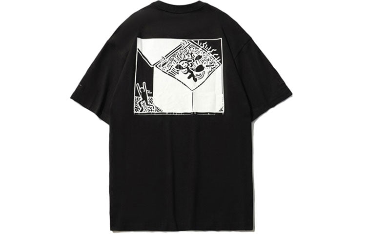 Li-Ning x Disney Mickey x Keith Haring Classic Tee 'Black Red White' AHSR503-1
